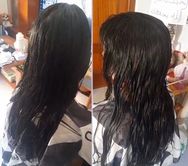 Preparando el cabello para realizar un Balayage a domicilio en Sevilla
